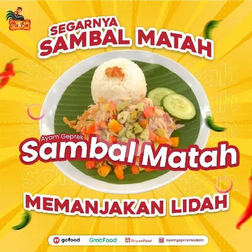 Nasi Ayam Geprek Sambal Matah